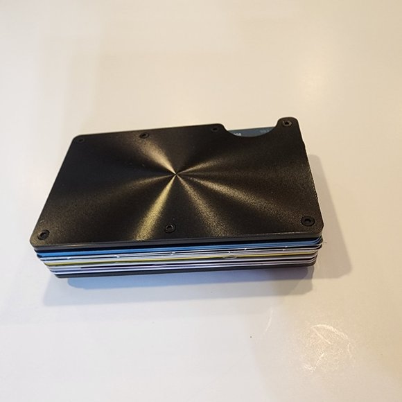 RFID Thin Wallet Credit card / Cash Holder / Color & Finish Variations - Picture 7 of 10